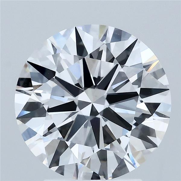 3.03 Carat Round Shaped, Ideal Cut, D Color, VVS2 Clarity, IGI Certified Lab Grown Diamond