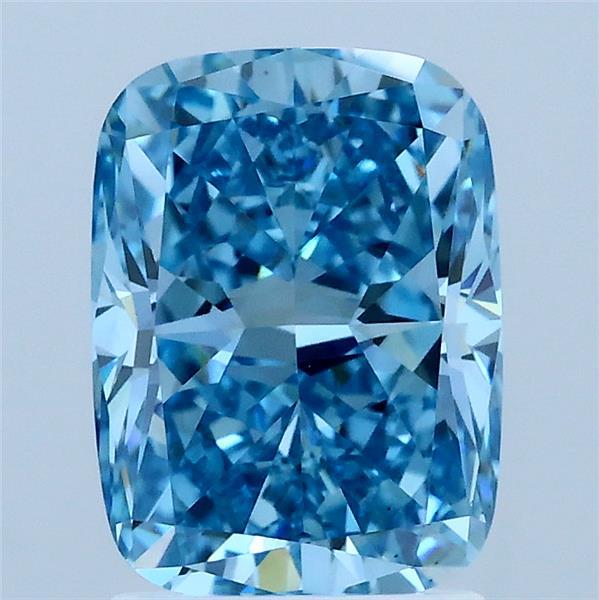 2.23 Carat Cushion Shaped, Very Good Cut, FANCY VIVID BLUE Color, VS1 Clarity, IGI Certified Lab Grown Diamond