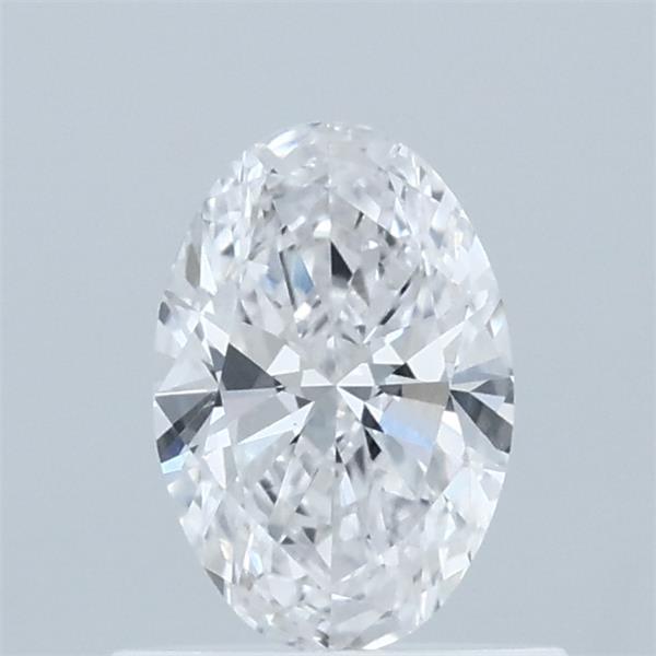 0.57 Carat Oval Shaped, Excellent Cut, D Color, VVS2 Clarity, IGI Certified Lab Grown Diamond