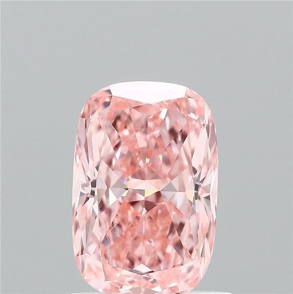 1.07 Carat Cushion Shaped, Excellent Cut, FANCY VIVID PINK Color, VVS2 Clarity, IGI Certified Lab Grown Diamond