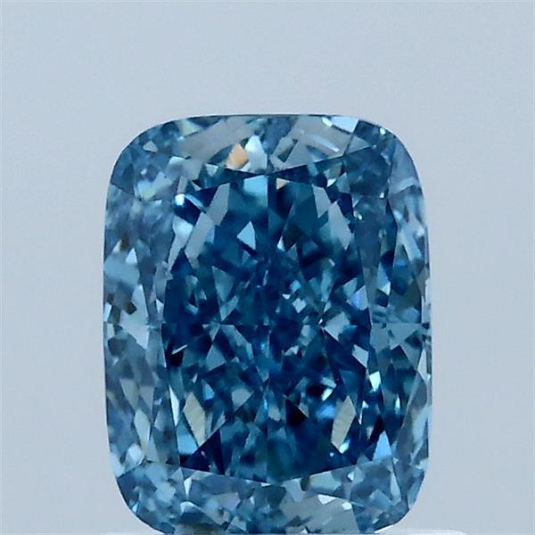 1.07 Carat Cushion Shaped, Ideal Cut, FANCY VIVID BLUE Color, VS1 Clarity, IGI Certified Lab Grown Diamond