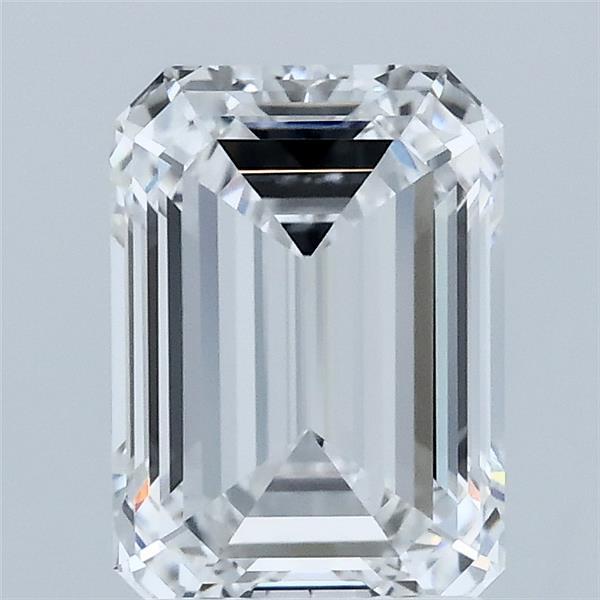 2.09 Carat Emerald Shaped, Ideal Cut, D Color, VVS2 Clarity, IGI Certified Lab Grown Diamond
