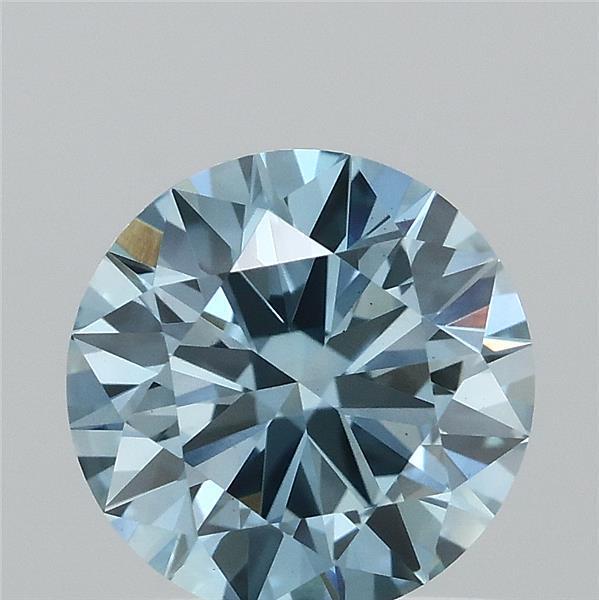 1.03 Carat Round Shaped, Ideal Cut, FANCY VIVID BLUE Color, VS1 Clarity, IGI Certified Lab Grown Diamond