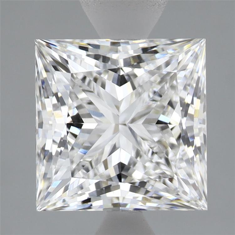 2.94 Carat Princess Shaped, Ideal Cut, E Color, VVS2 Clarity, IGI Certified Lab Grown Diamond