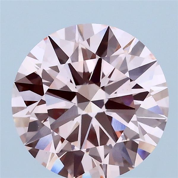 2.01 Carat Round Shaped, Ideal Cut, FANCY INTENSE PINK Color, VS1 Clarity, IGI Certified Lab Grown Diamond