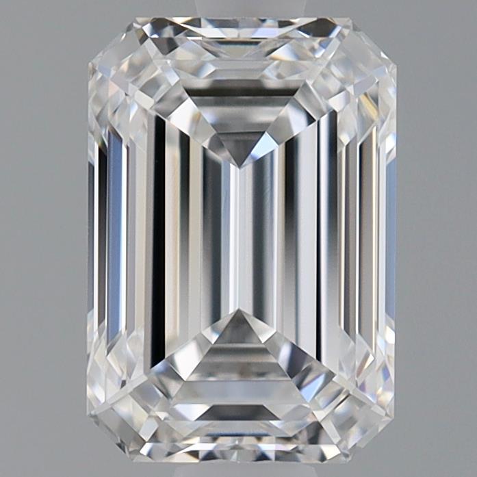 1.02 Carat Emerald Shaped, Ideal Cut, E Color, IF Clarity, IGI Certified Lab Grown Diamond