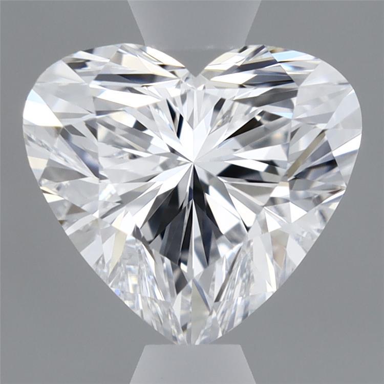 0.98 Carat Heart Shaped, Ideal Cut, D Color, VVS2 Clarity, IGI Certified Lab Grown Diamond
