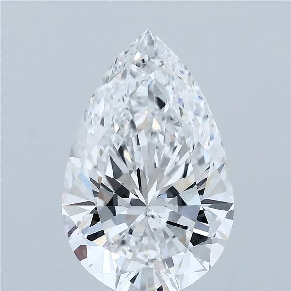 2.74 Carat Pear Shaped, Ideal Cut, D Color, VVS2 Clarity, IGI Certified Lab Grown Diamond