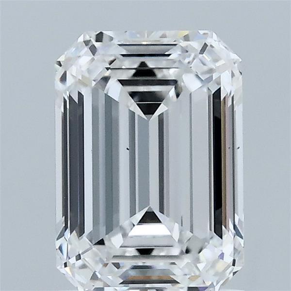 1.50 Carat Emerald Shaped, Ideal Cut, D Color, VS1 Clarity, IGI Certified Lab Grown Diamond