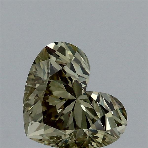 0.80 Carat Heart Shaped, Excellent Cut, FANCY VIVID GREEN Color, VVS2 Clarity, IGI Certified Lab Grown Diamond
