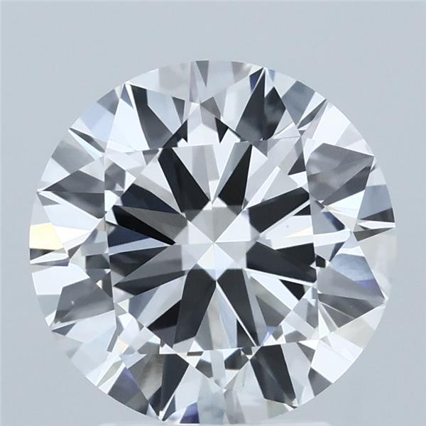 3.00 Carat Round Shaped, Excellent Cut, E Color, VVS2 Clarity, IGI Certified Lab Grown Diamond