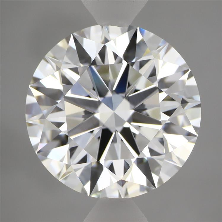 4.08 Carat Round Shaped, Ideal Cut, F Color, VVS2 Clarity, IGI Certified Lab Grown Diamond