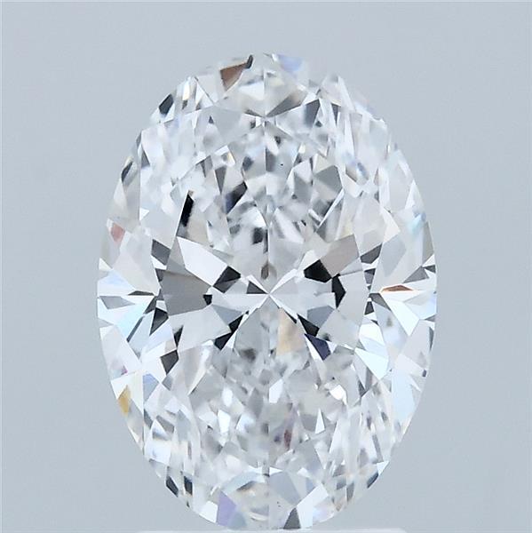1.92 Carat Oval Shaped, Ideal Cut, D Color, VS1 Clarity, IGI Certified Lab Grown Diamond