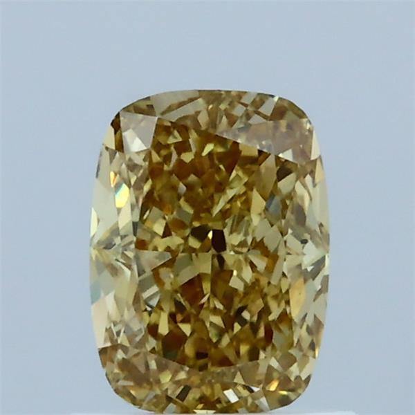 1.03 Carat Cushion Shaped, Ideal Cut, FANCY INTENSE YELLOW Color, VS2 Clarity, IGI Certified Lab Grown Diamond