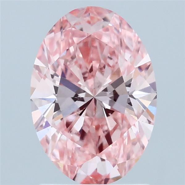 1.75 Carat Oval Shaped, Excellent Cut, FANCY VIVID PINK Color, VS2 Clarity, IGI Certified Lab Grown Diamond