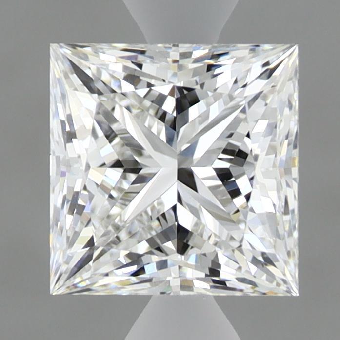 1.54 Carat Princess Shaped, Ideal Cut, E Color, VVS2 Clarity, IGI Certified Lab Grown Diamond