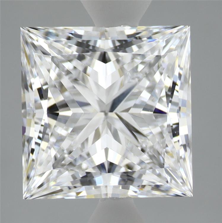 3.37 Carat Princess Shaped, Excellent Cut, D Color, VVS1 Clarity, IGI Certified Lab Grown Diamond