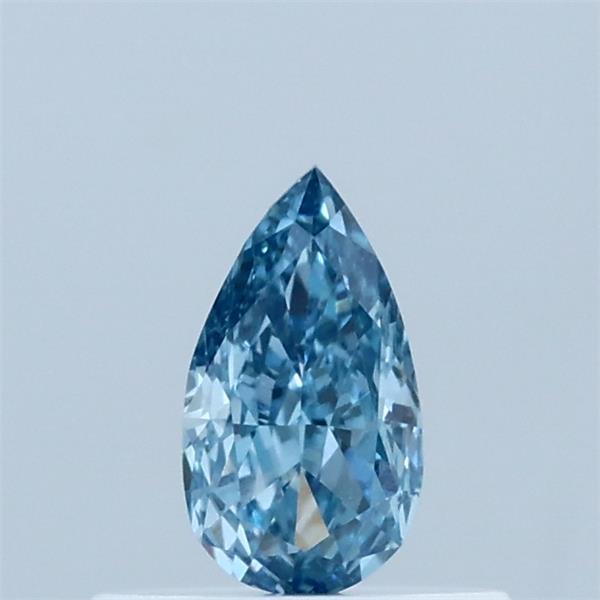 0.35 Carat Pear Shaped, Excellent Cut, FANCY VIVID BLUE Color, VVS2 Clarity, IGI Certified Lab Grown Diamond