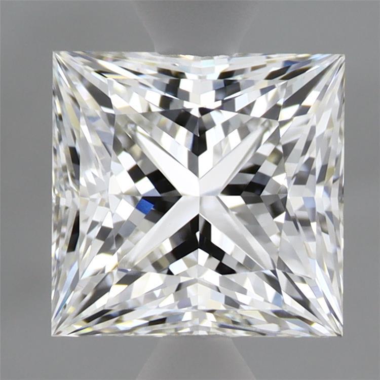 2.42 Carat Princess Shaped, Very Good Cut, E Color, VVS2 Clarity, IGI Certified Lab Grown Diamond