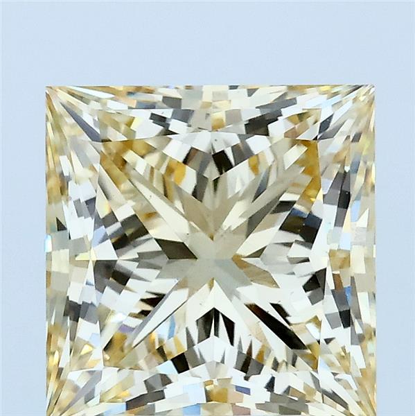 3.53 Carat Princess Shaped, Ideal Cut, FANCY YELLOW Color, VS2 Clarity, IGI Certified Lab Grown Diamond
