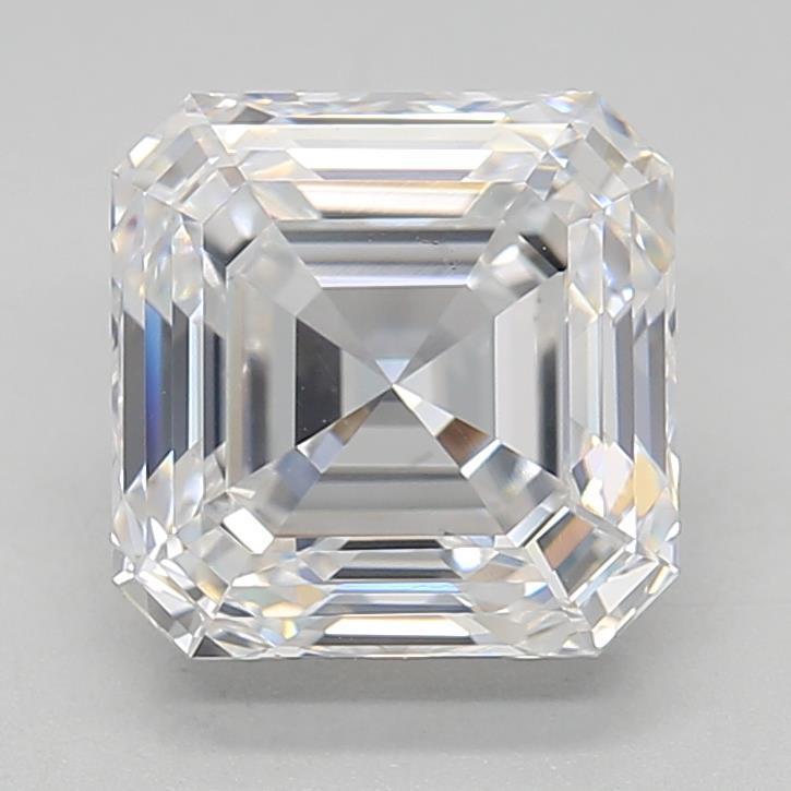 2.30 Carat Asscher Shaped, Very Good Cut, E Color, VS2 Clarity, IGI Certified Lab Grown Diamond