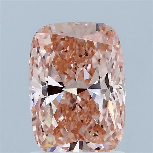 1.61 Carat Cushion Shaped, Ideal Cut, FANCY VIVID PINK Color, VS2 Clarity, IGI Certified Lab Grown Diamond