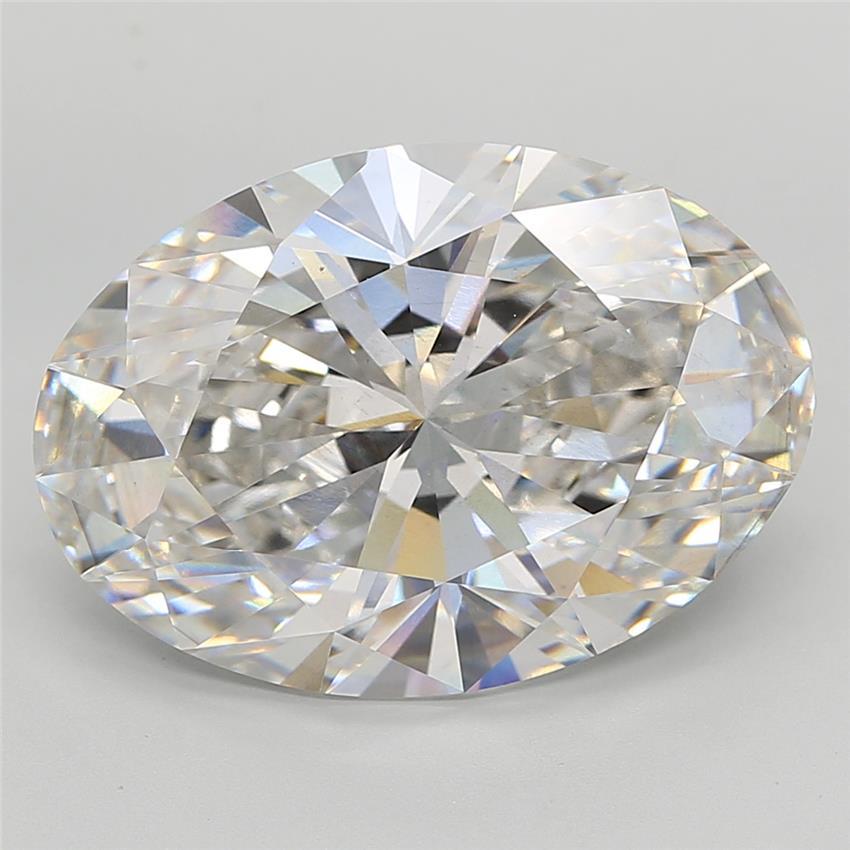 14.08 Carat Oval Shaped, Ideal Cut, F Color, VS2 Clarity, IGI Certified Lab Grown Diamond