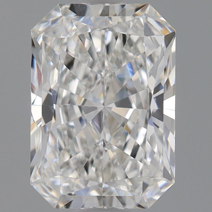 0.97 Carat Radiant Shaped, Ideal Cut, F Color, VVS1 Clarity, IGI Certified Lab Grown Diamond