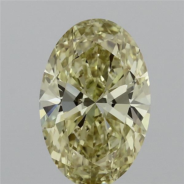 2.20 Carat Oval Shaped, Ideal Cut, FANCY INTENSE YELLOW Color, VVS2 Clarity, IGI Certified Lab Grown Diamond