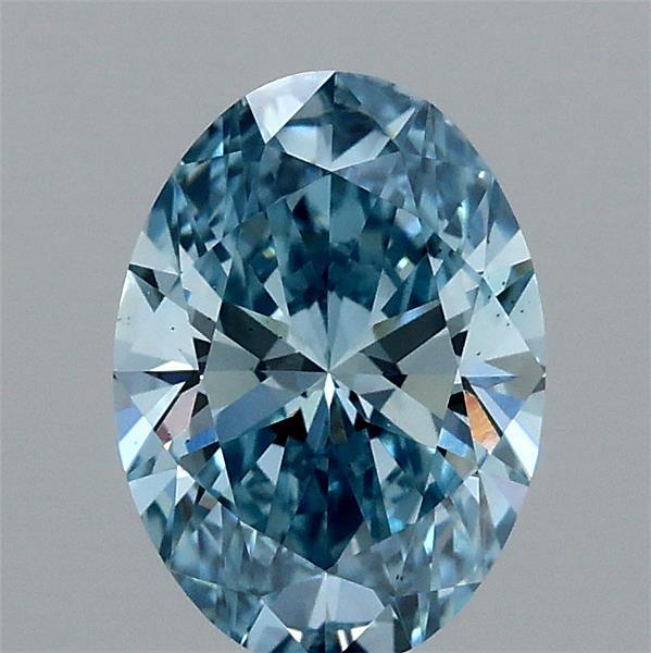 1.03 Carat Oval Shaped, Ideal Cut, FANCY VIVID BLUE Color, VS1 Clarity, IGI Certified Lab Grown Diamond