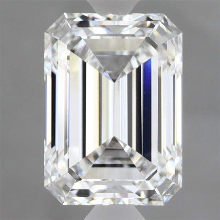 2.79 Carat Emerald Shaped, Ideal Cut, D Color, VS1 Clarity, IGI Certified Lab Grown Diamond