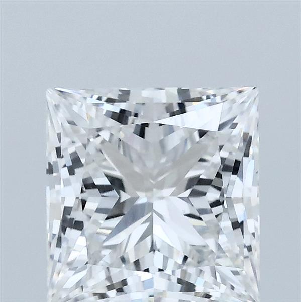 2.08 Carat Princess Shaped, Ideal Cut, E Color, VS1 Clarity, IGI Certified Lab Grown Diamond