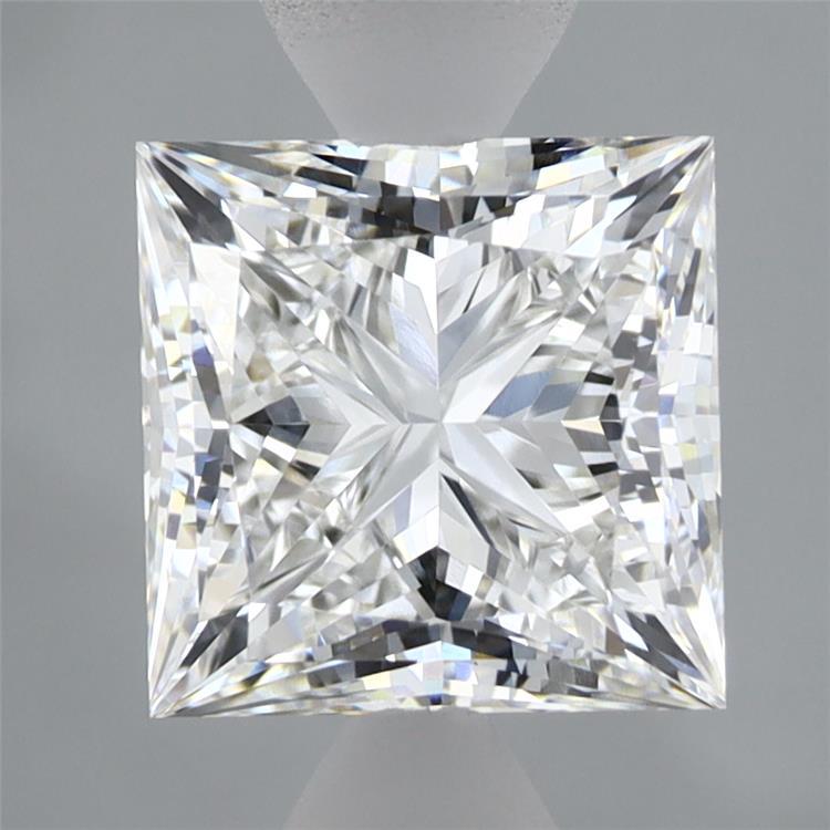 2.58 Carat Princess Shaped, Ideal Cut, E Color, VVS2 Clarity, IGI Certified Lab Grown Diamond