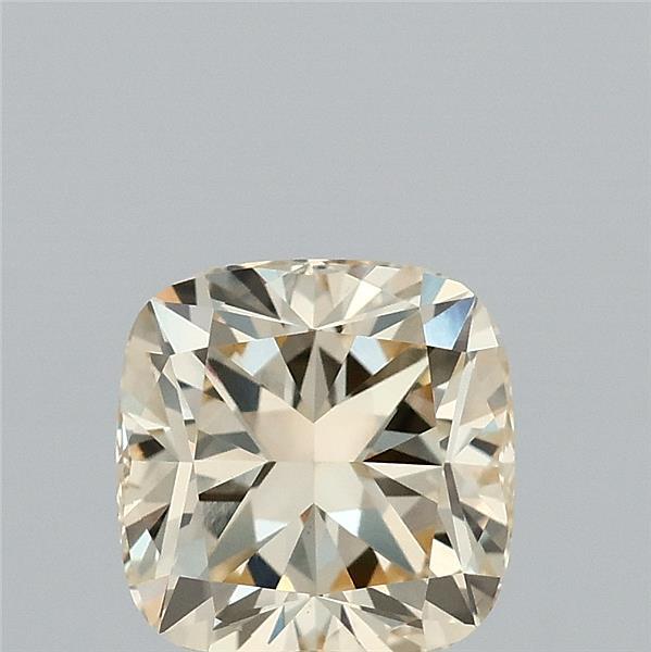 1.60 Carat Cushion Shaped, Ideal Cut, FANCY LIGHT YELLOW Color, VS1 Clarity, IGI Certified Lab Grown Diamond