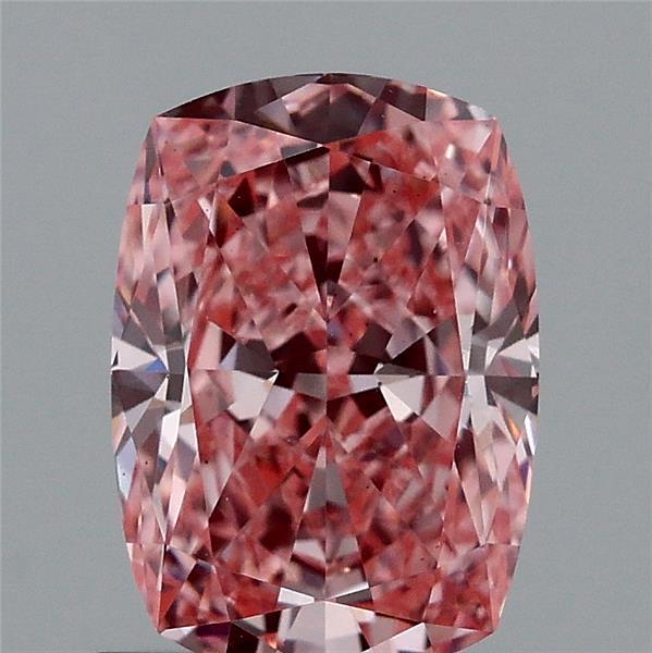 1.18 Carat Cushion Shaped, Ideal Cut, FANCY VIVID PINK Color, VS1 Clarity, IGI Certified Lab Grown Diamond