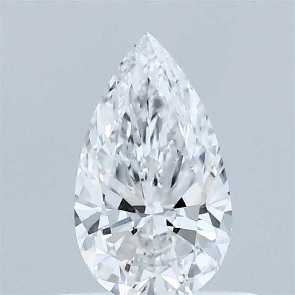 0.57 Carat Pear Shaped, Ideal Cut, D Color, VVS1 Clarity, IGI Certified Lab Grown Diamond