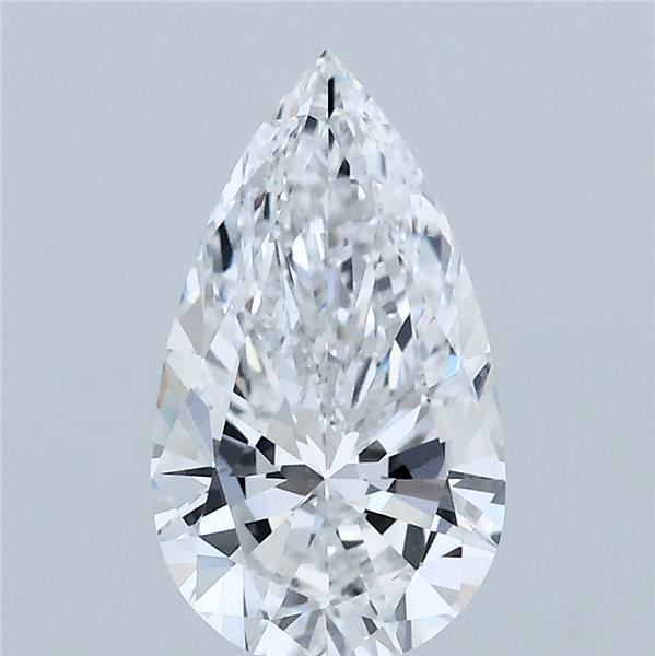 1.50 Carat Pear Shaped, Excellent Cut, D Color, VS1 Clarity, IGI Certified Lab Grown Diamond