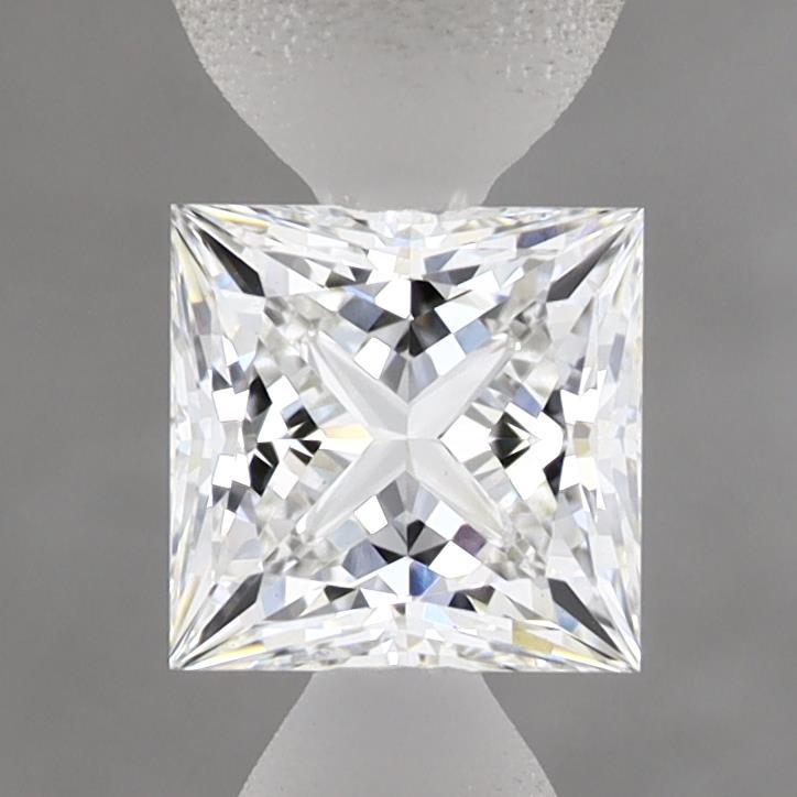 0.90 Carat Princess Shaped, Ideal Cut, E Color, VS1 Clarity, IGI Certified Lab Grown Diamond