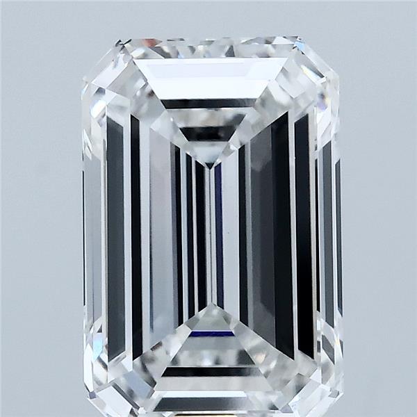 3.51 Carat Emerald Shaped, Ideal Cut, F Color, VVS2 Clarity, IGI Certified Lab Grown Diamond