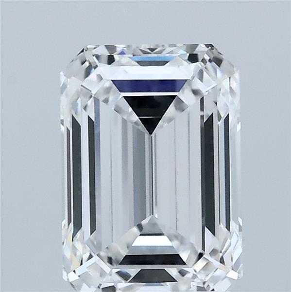 2.09 Carat Emerald Shaped, Ideal Cut, E Color, VVS2 Clarity, IGI Certified Lab Grown Diamond