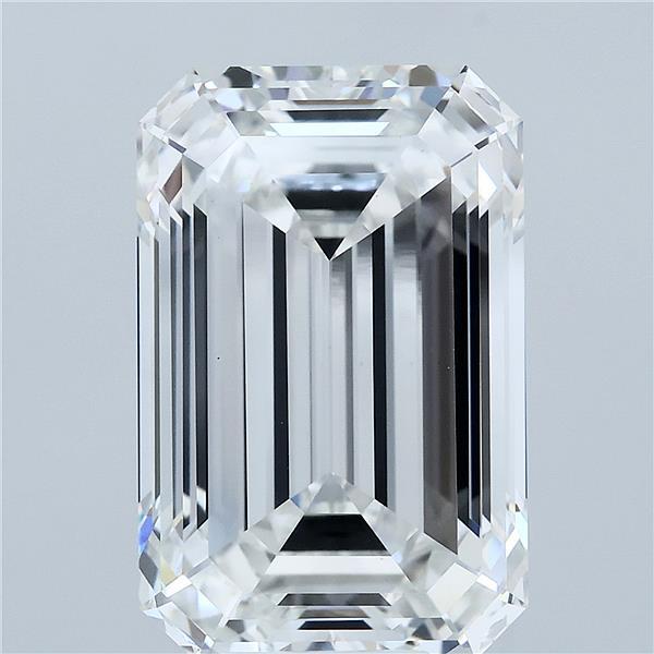 10.02 Carat Emerald Shaped, Ideal Cut, F Color, VVS2 Clarity, IGI Certified Lab Grown Diamond