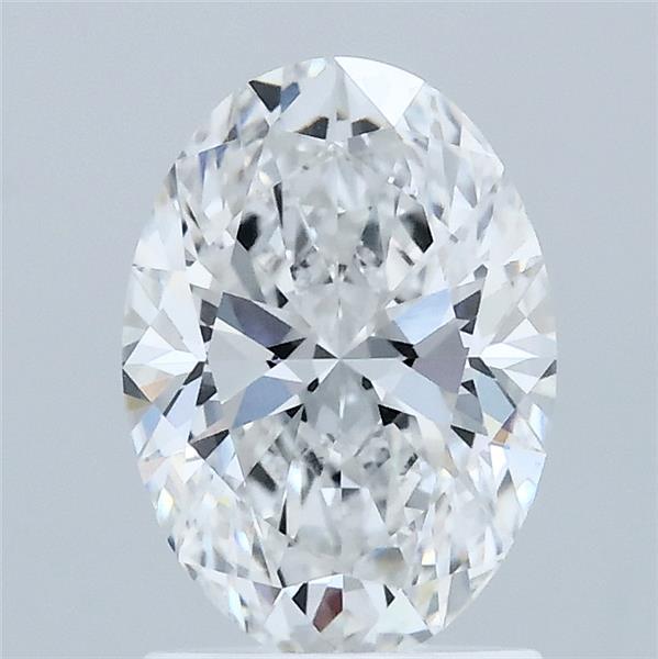 1.50 Carat Oval Shaped, Ideal Cut, E Color, VVS2 Clarity, IGI Certified Lab Grown Diamond