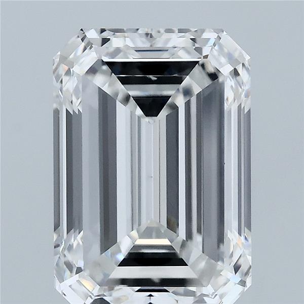 4.00 Carat Emerald Shaped, Excellent Cut, E Color, VVS2 Clarity, IGI Certified Lab Grown Diamond