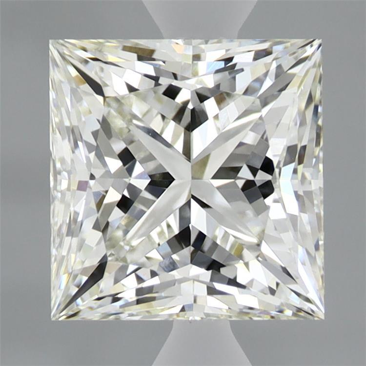 2.71 Carat Princess Shaped, Ideal Cut, H Color, VS1 Clarity, IGI Certified Lab Grown Diamond