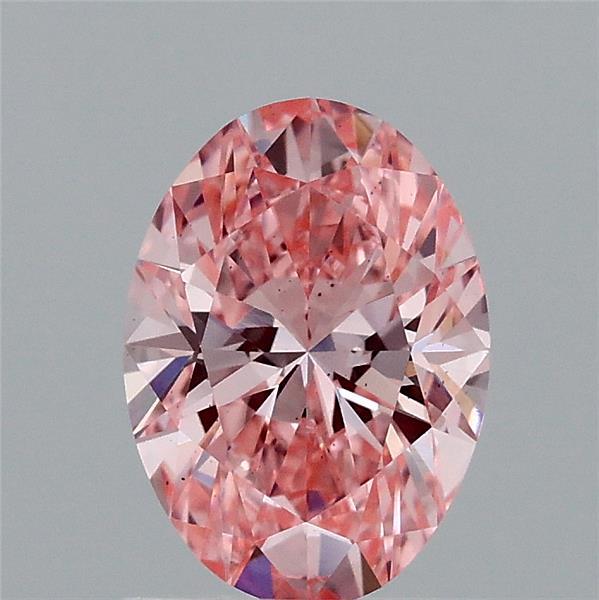 1.05 Carat Oval Shaped, Ideal Cut, FANCY VIVID PINK Color, VS2 Clarity, IGI Certified Lab Grown Diamond