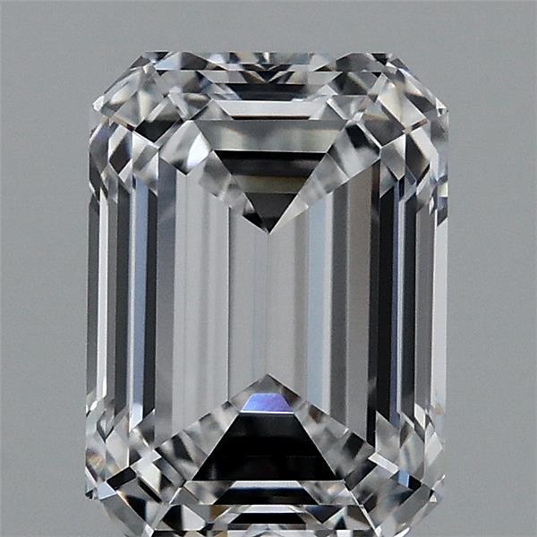 1.32 Carat Emerald Shaped, Ideal Cut, D Color, VVS1 Clarity, IGI Certified Lab Grown Diamond