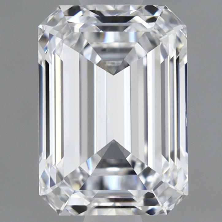 1.03 Carat Emerald Shaped, Ideal Cut, D Color, VS2 Clarity, IGI Certified Lab Grown Diamond