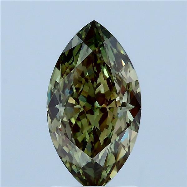 2.12 Carat Marquise Shaped, Ideal Cut, FANCY VIVID GREEN Color, VS1 Clarity, IGI Certified Lab Grown Diamond
