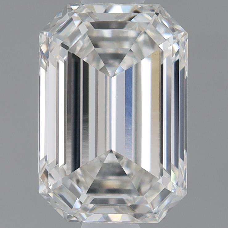 0.91 Carat Emerald Shaped, Ideal Cut, F Color, VVS2 Clarity, IGI Certified Lab Grown Diamond