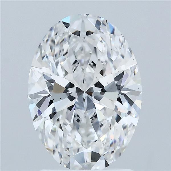 2.10 Carat Oval Shaped, Ideal Cut, E Color, VS2 Clarity, IGI Certified Lab Grown Diamond